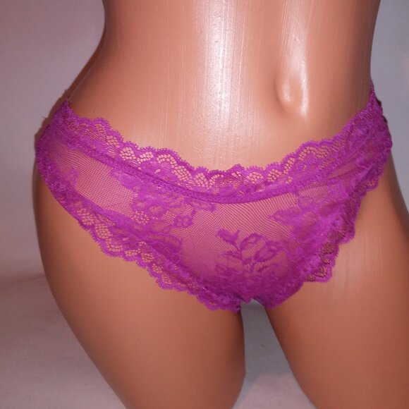 Victoria’s Secret Bombshell Push Up Bra Set 36D Fuchsia Lace Very Sexy NWT - Picture 6 of 13